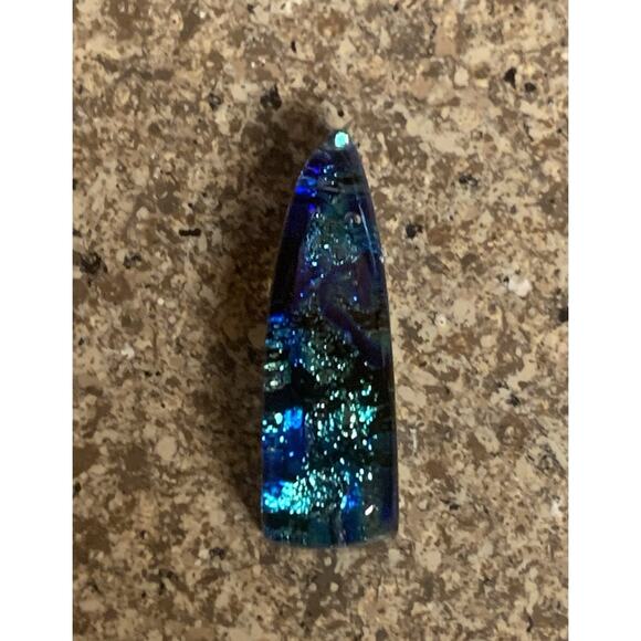 Artisan Made Dichroic Glass Multi Color Slide for Necklace - Picture 1 of 6
